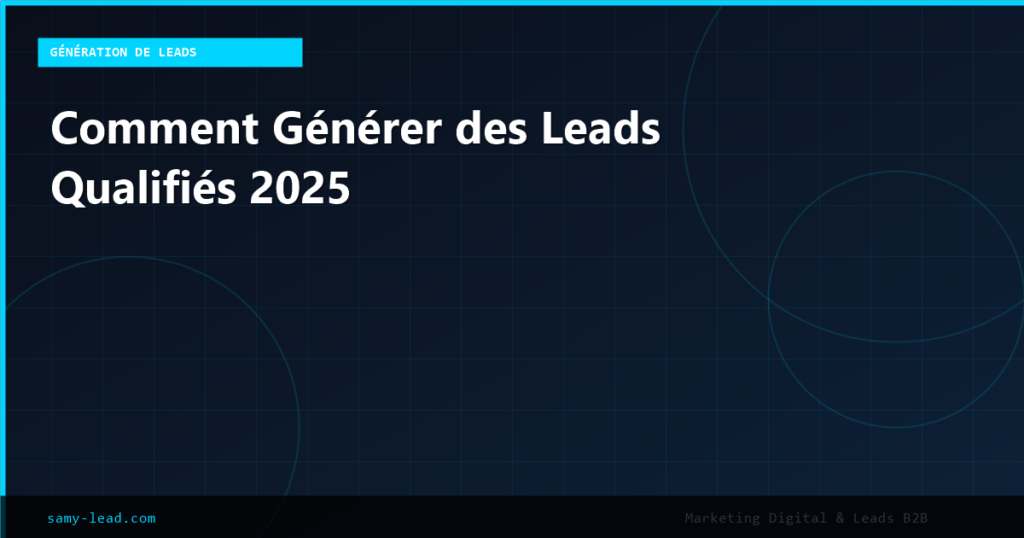 Comment Générer des Leads Qualifiés en 2025 : Guide Complet 9 blog 2670
