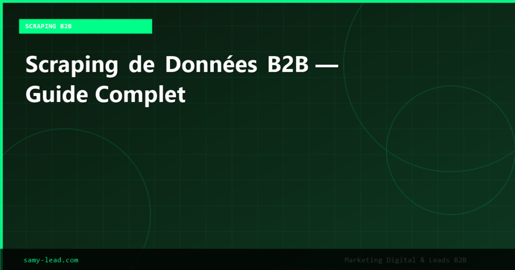 Scraping de Données B2B : Guide Complet pour la Prospection en 2025 8 blog 2671