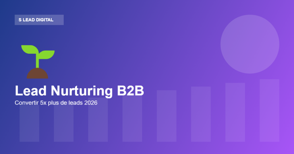 Lead nurturing B2B convertir 5x plus de leads - S Lead Digital