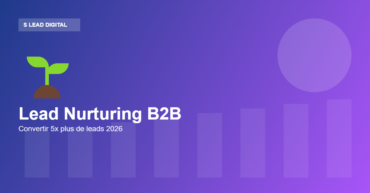 Lead nurturing B2B convertir 5x plus de leads — S Lead Digital