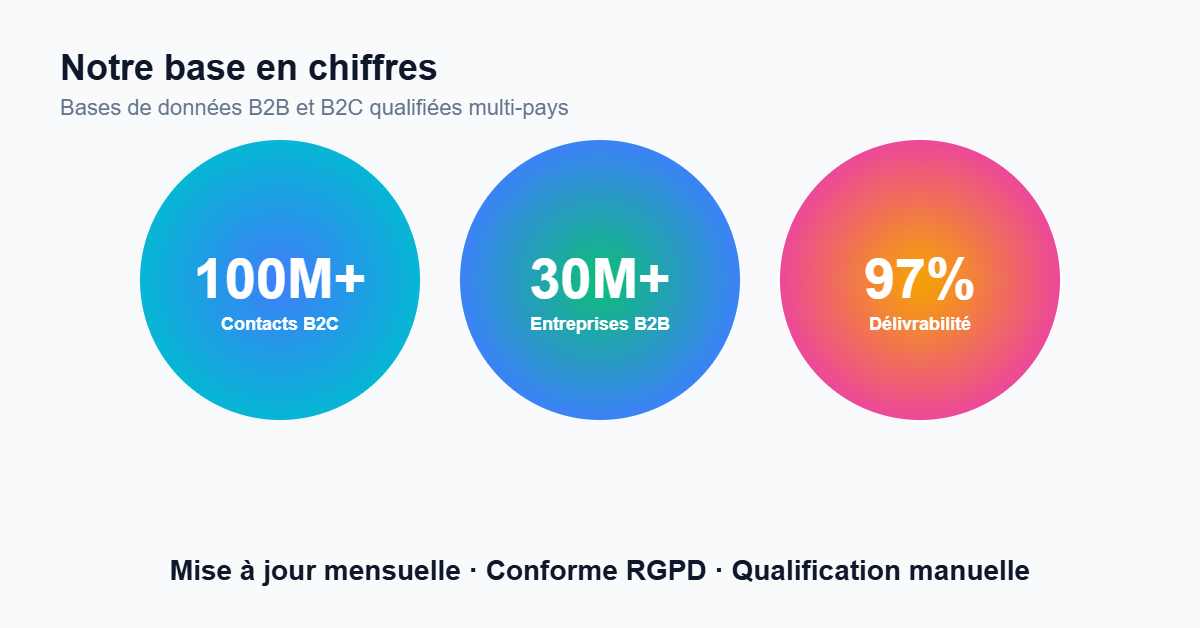 Fichier email entreprises et professionnels B2B - S Lead Digital